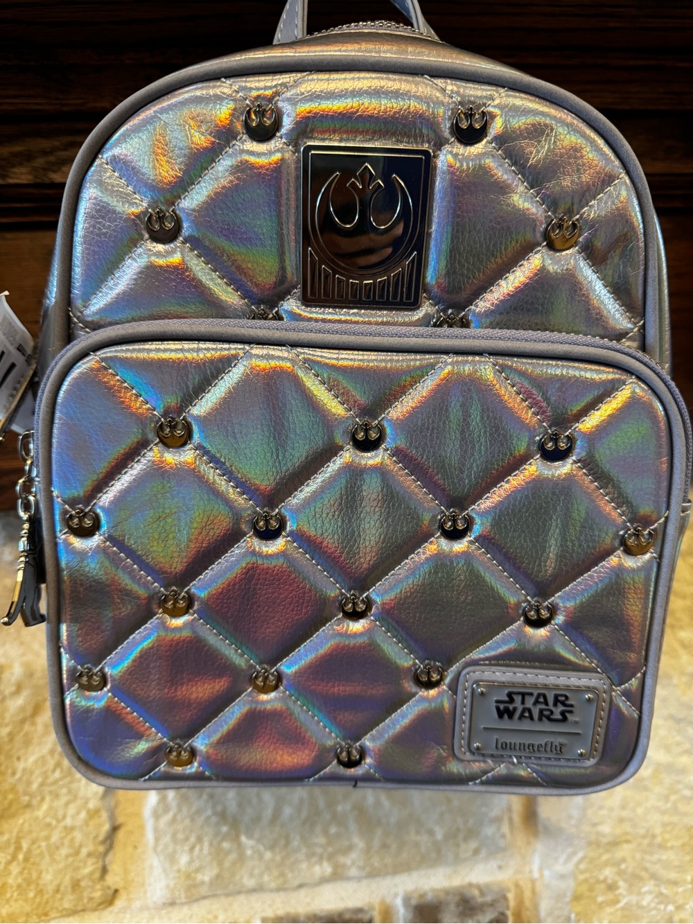 Loungefly Iridescent Holographic Star Wars Mini Backpack‎ - 40th Anniversary